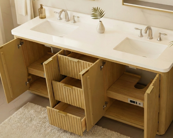 Solid Wood vs MDF Bathroom Vanities: Which One Is Better for Your Bathroom?