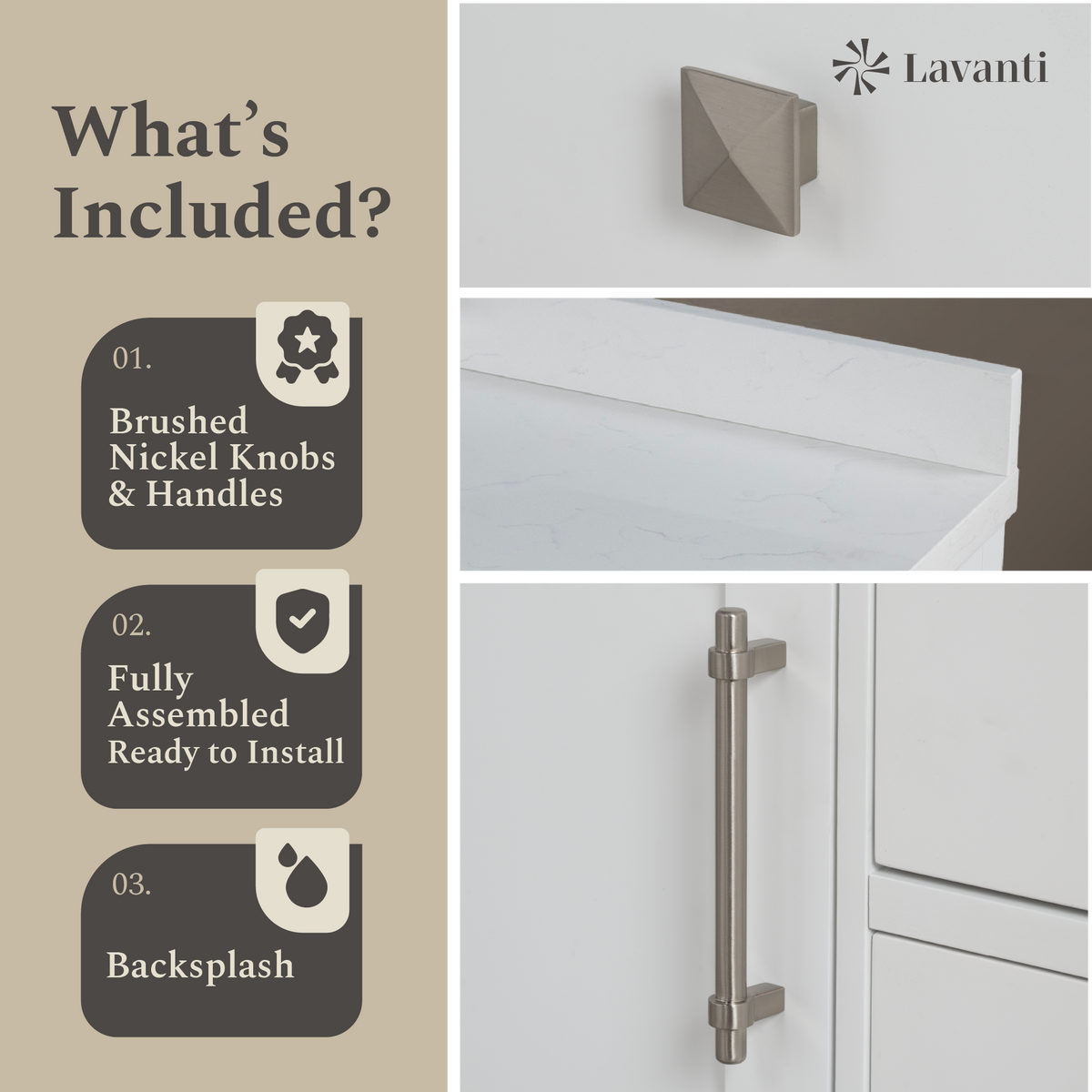 Lavanti Oakford - White 48x18"