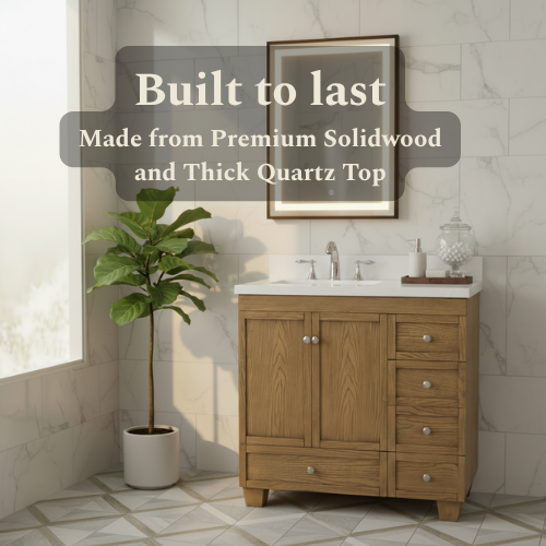 Lavanti Depos - Gray Oak 36" Left Sink