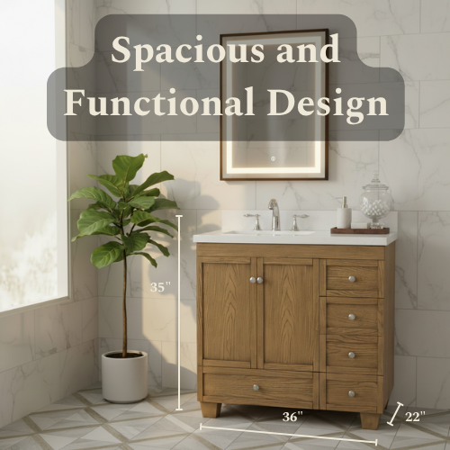 Lavanti Depos - Gray Oak 36" Left Sink