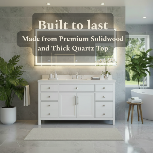 Lavanti Oakford - White 60" Single Sink