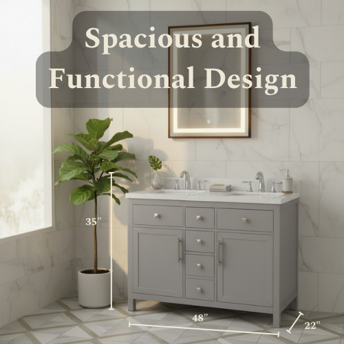 Lavanti Oakford - Gray 48" Double Sink