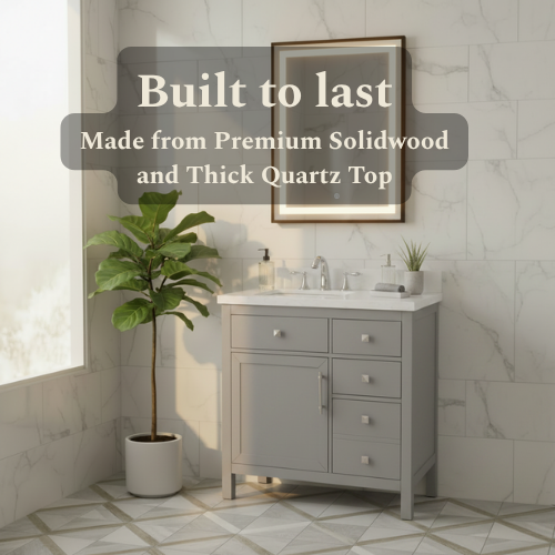 Lavanti Oakford - Gray 36" Left Sink