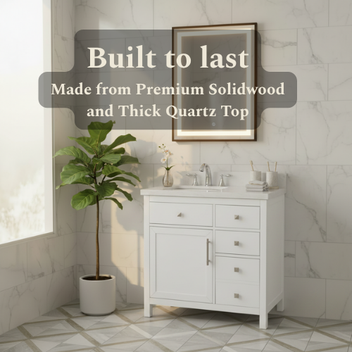 Lavanti Oakford - White 36" Left Sink