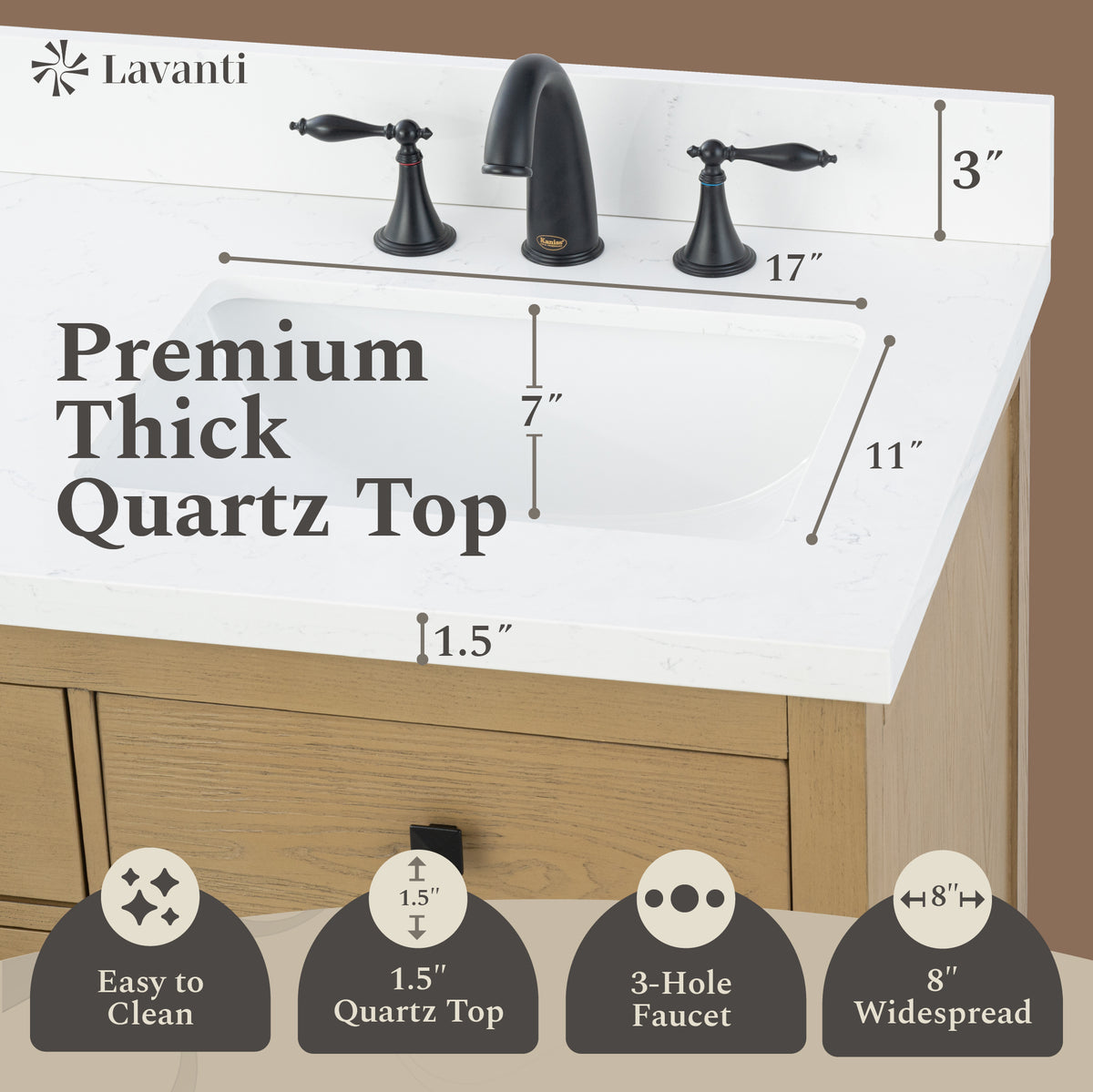 Lavanti Oakford - Oak 72"