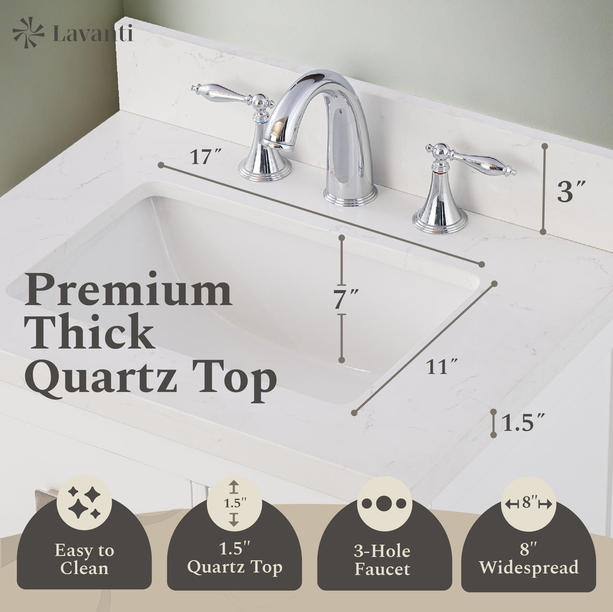 Lavanti Oakford - White 24*18"