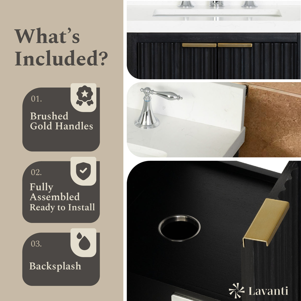 Lavanti Wooderna - Firwood Black 24"