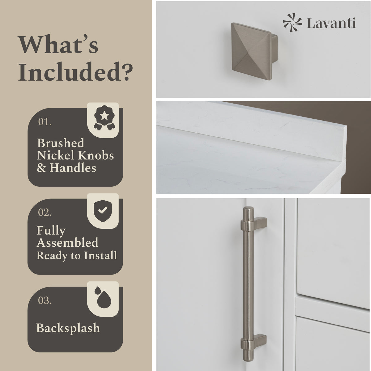 Lavanti Oakford - White 36"