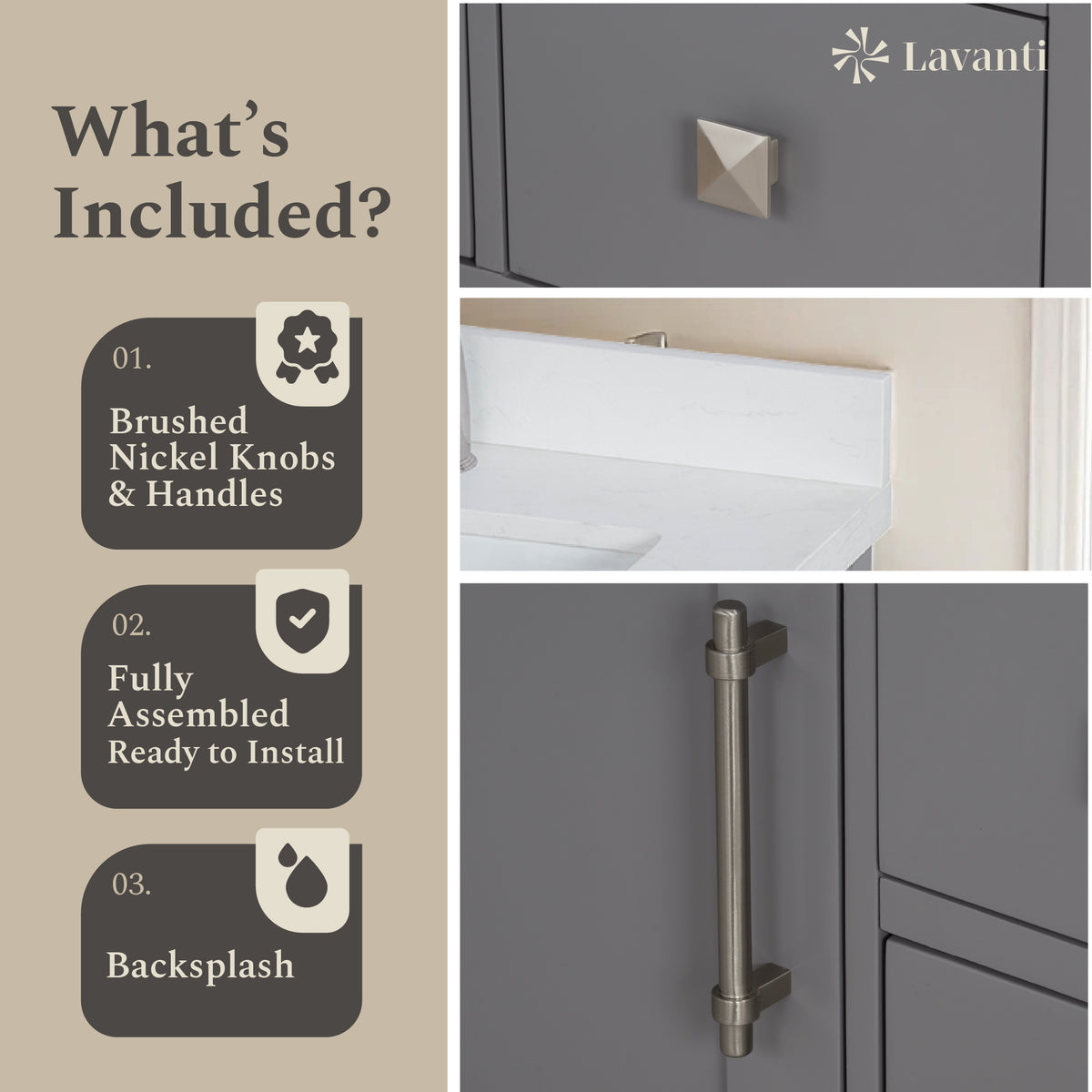 Lavanti Oakford - Gray 48"