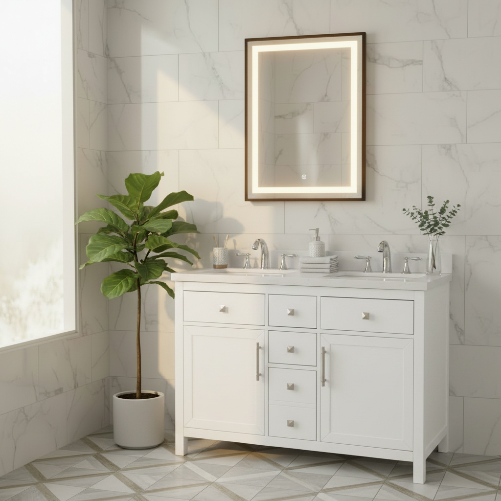Lavanti Oakford - White 48" Double Sink