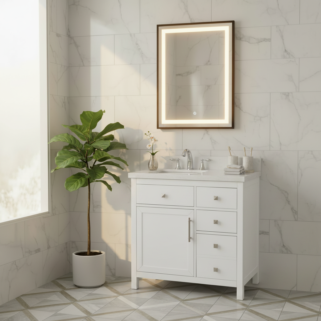 Lavanti Oakford - White 36" Left Sink